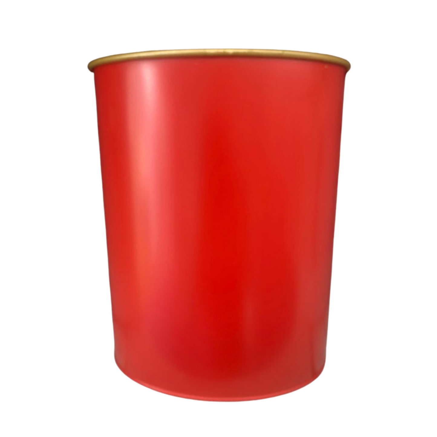 Oval Waste Paper Bin: Scarlet