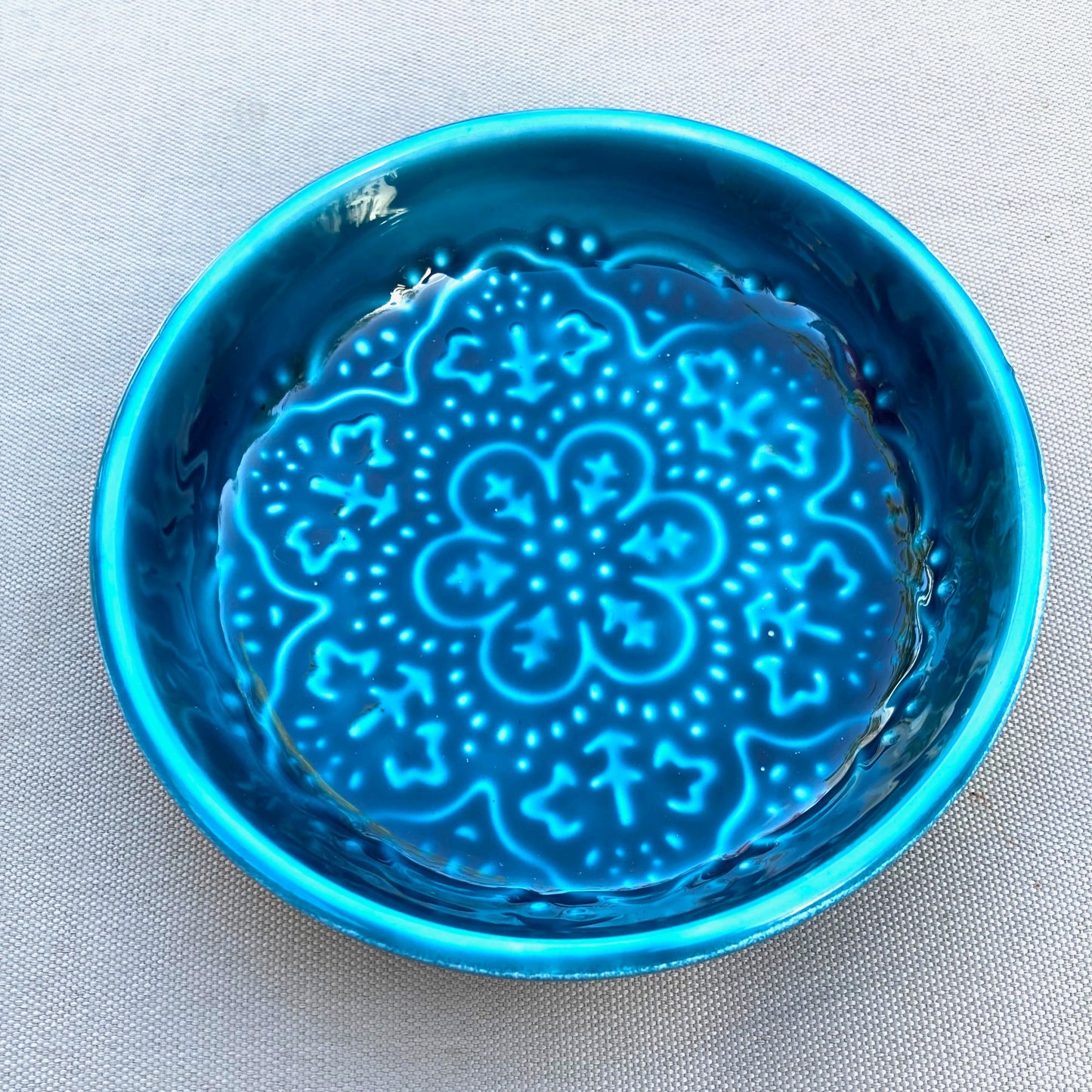Enamel Trinket Dish - Dark Blue