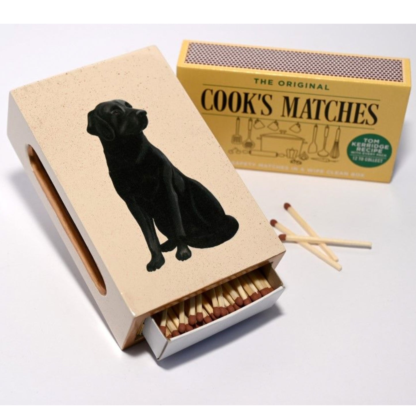 Standard Wooden Matchbox Cover with Matches: Labrador