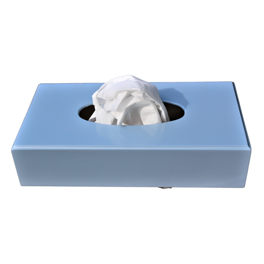 Rectangular Tissue Box Cover: Pastel Blue