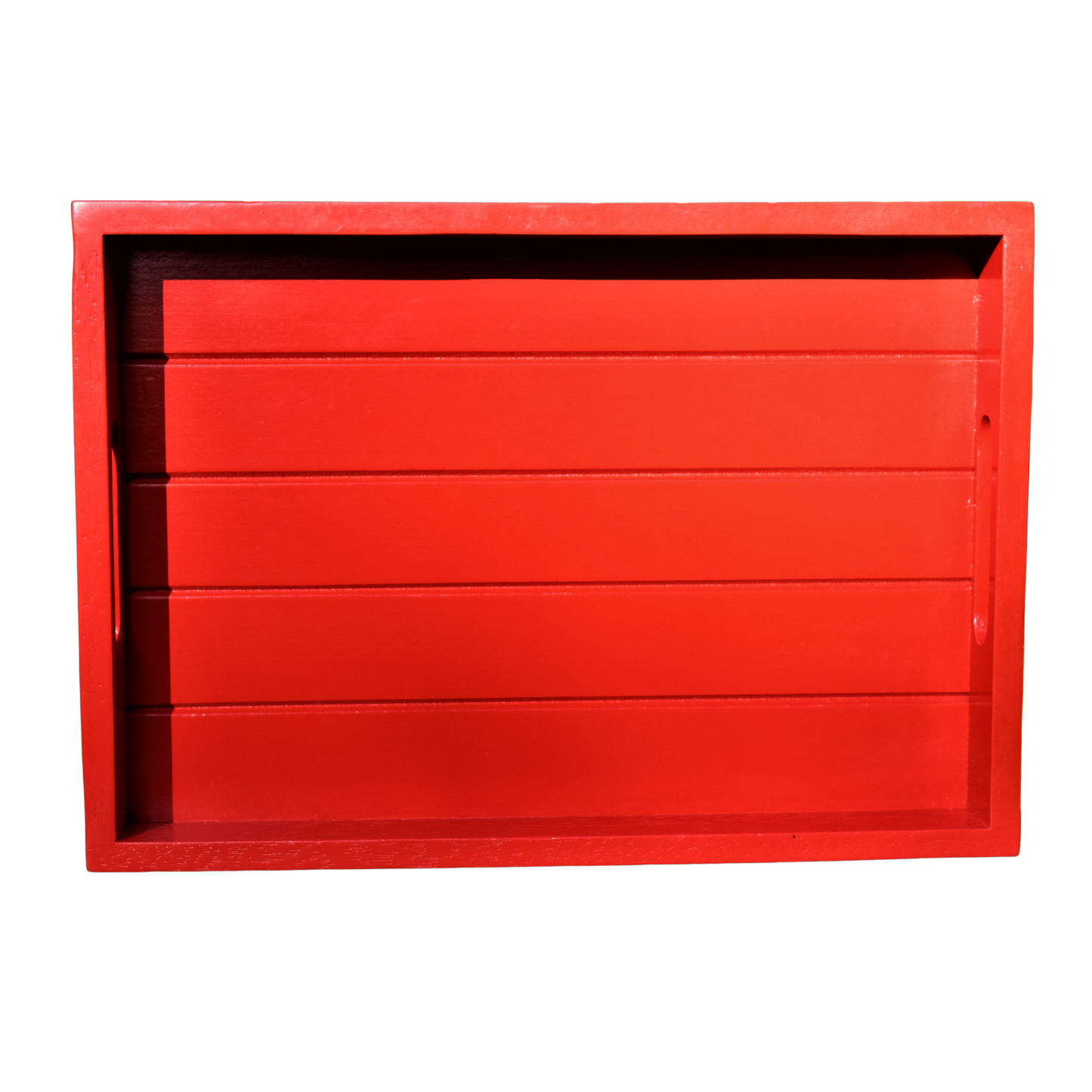 Rectangular Wooden Tray: Scarlet