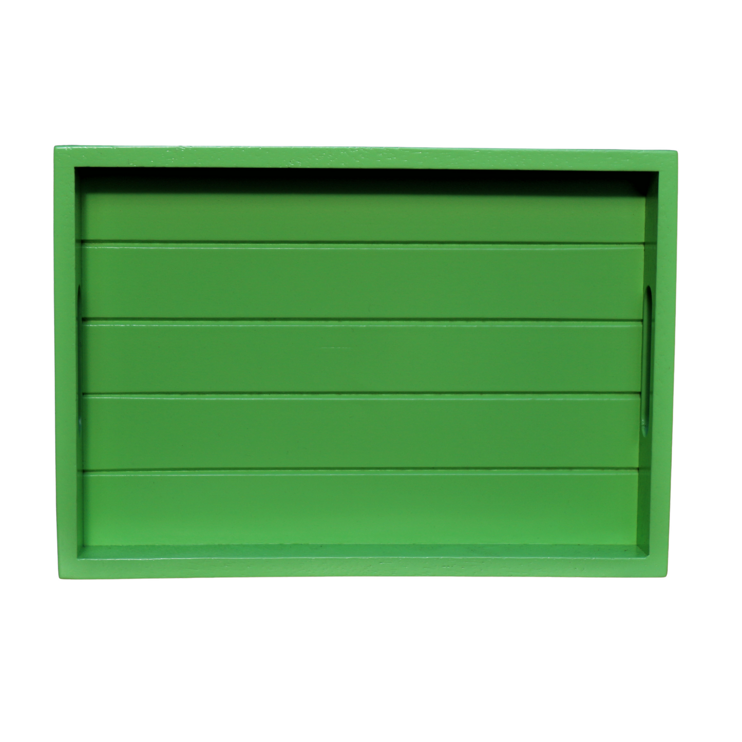 Rectangular Wooden Tray: Lime Green