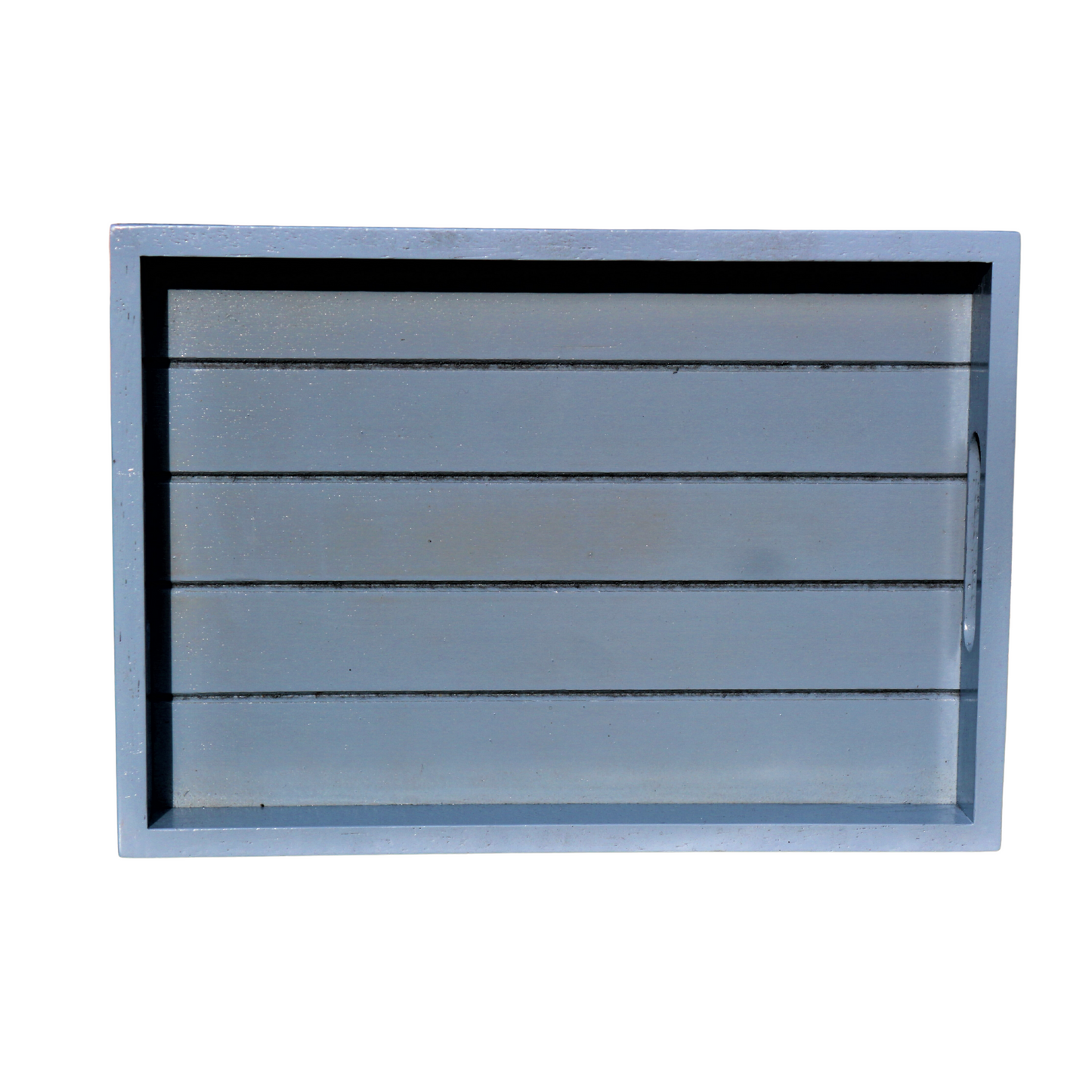 Rectangular Wooden Tray: Pastel Blue