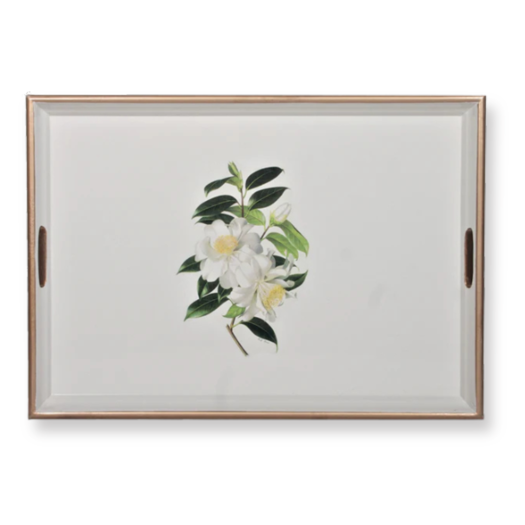 Large Rectangular Tray: Camellia