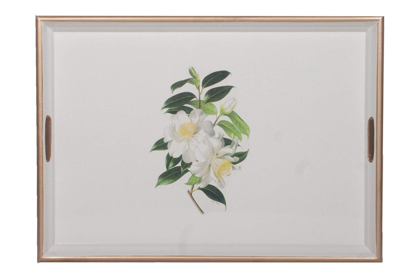 Large Rectangular Tray: Camellia