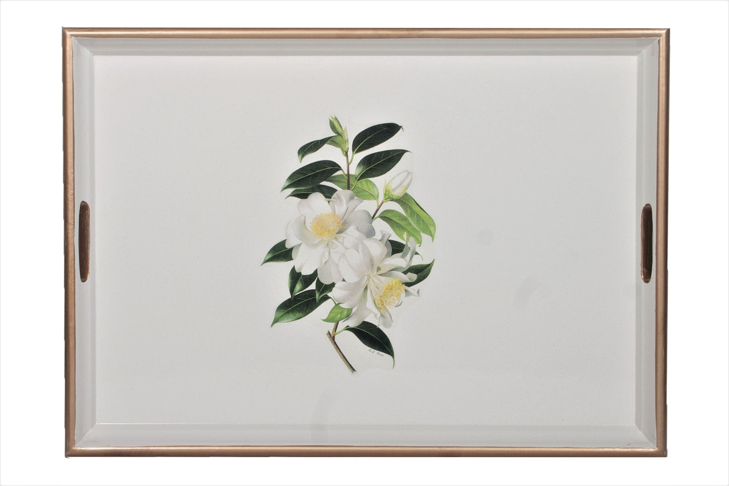 Large Rectangular Tray: Camellia