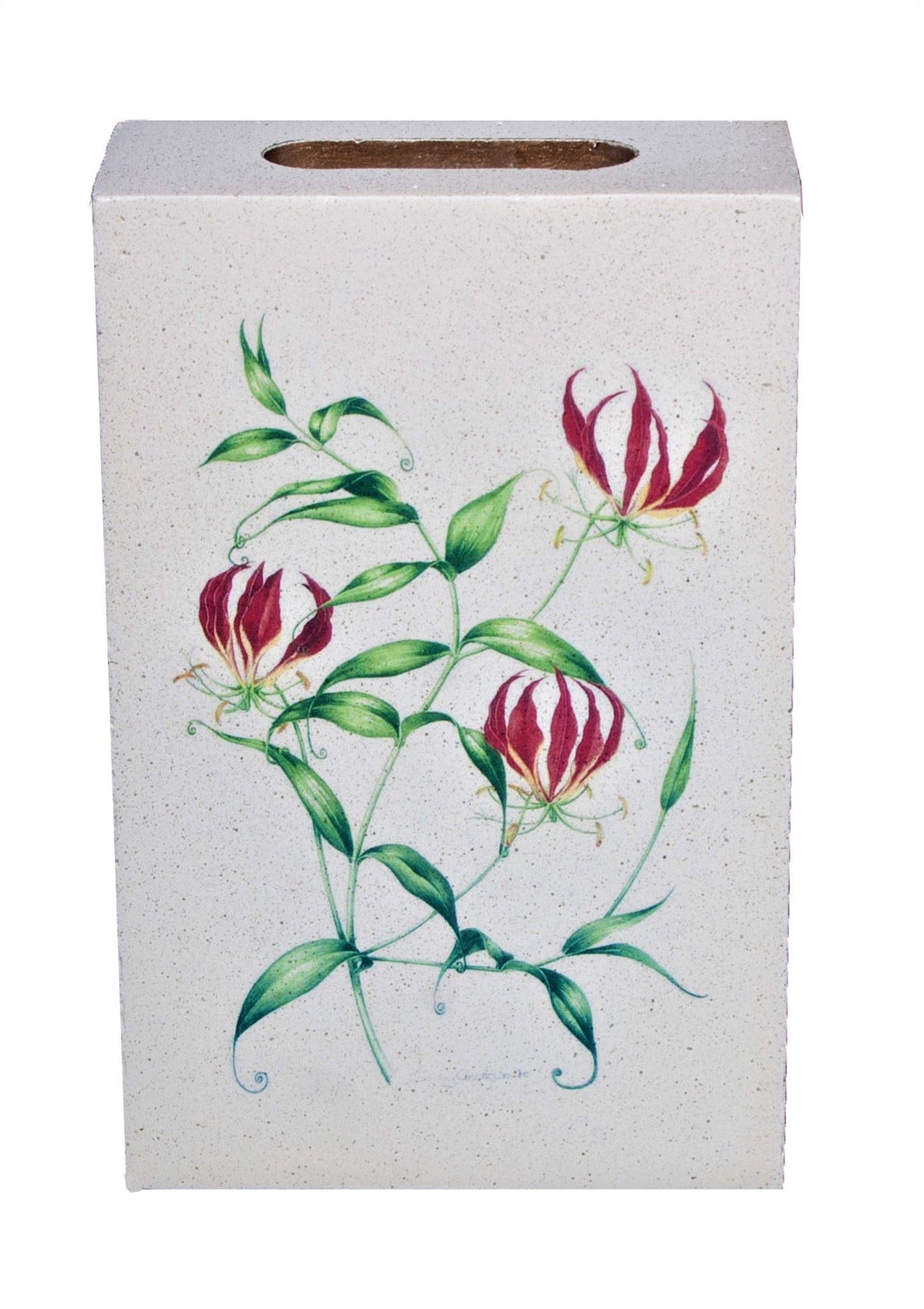 flame lily matchbox cover
