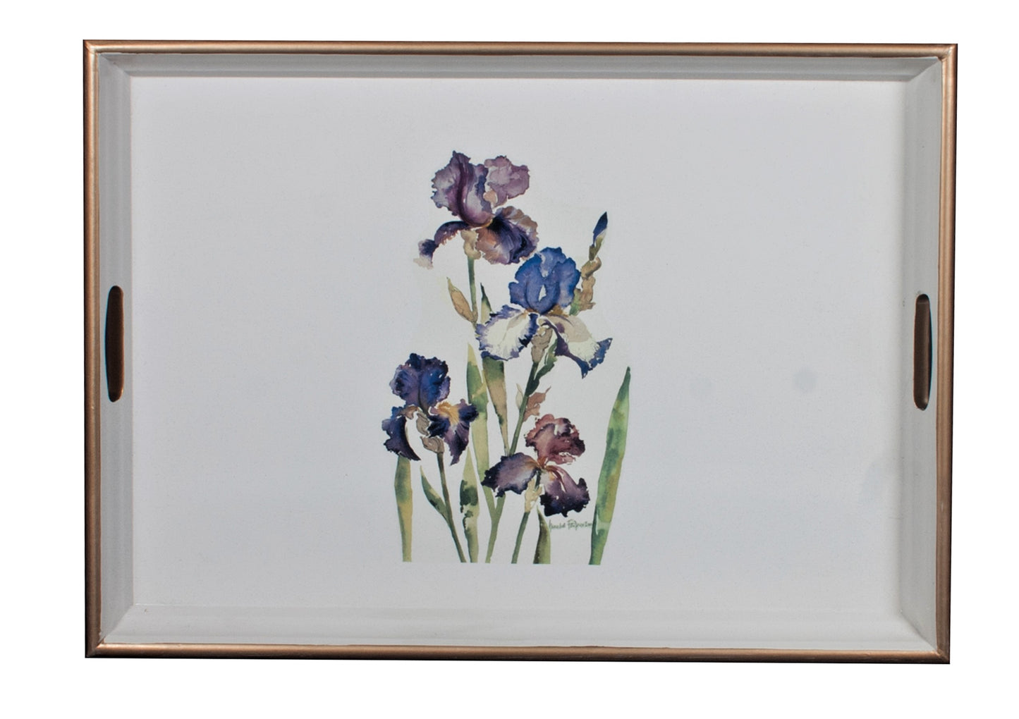 Large Rectangular Tray: Iris