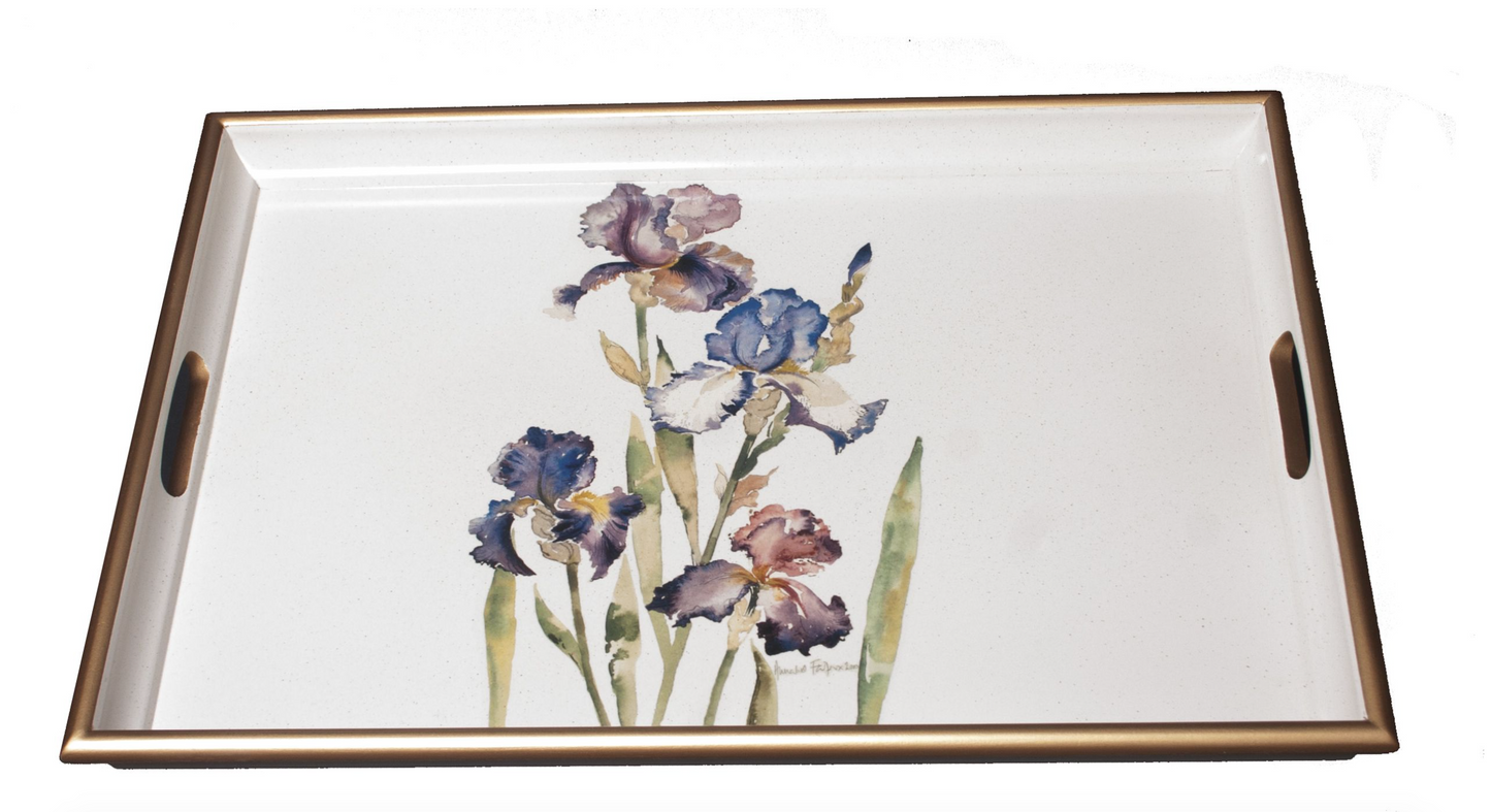 Large Rectangular Tray:   Iris