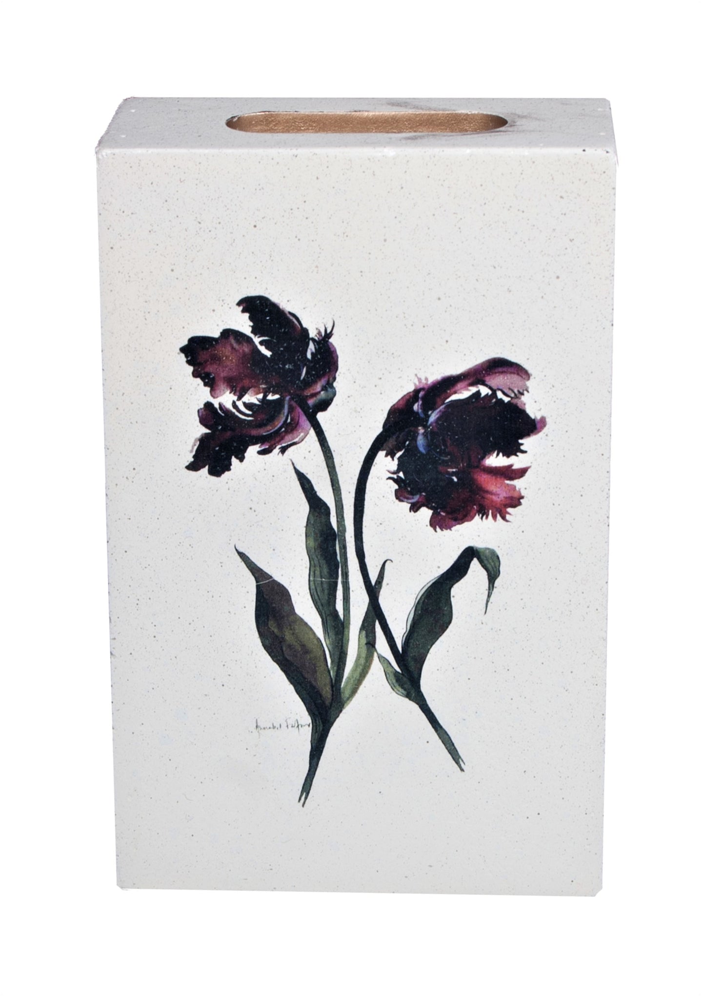 parrot tulip matchbox cover