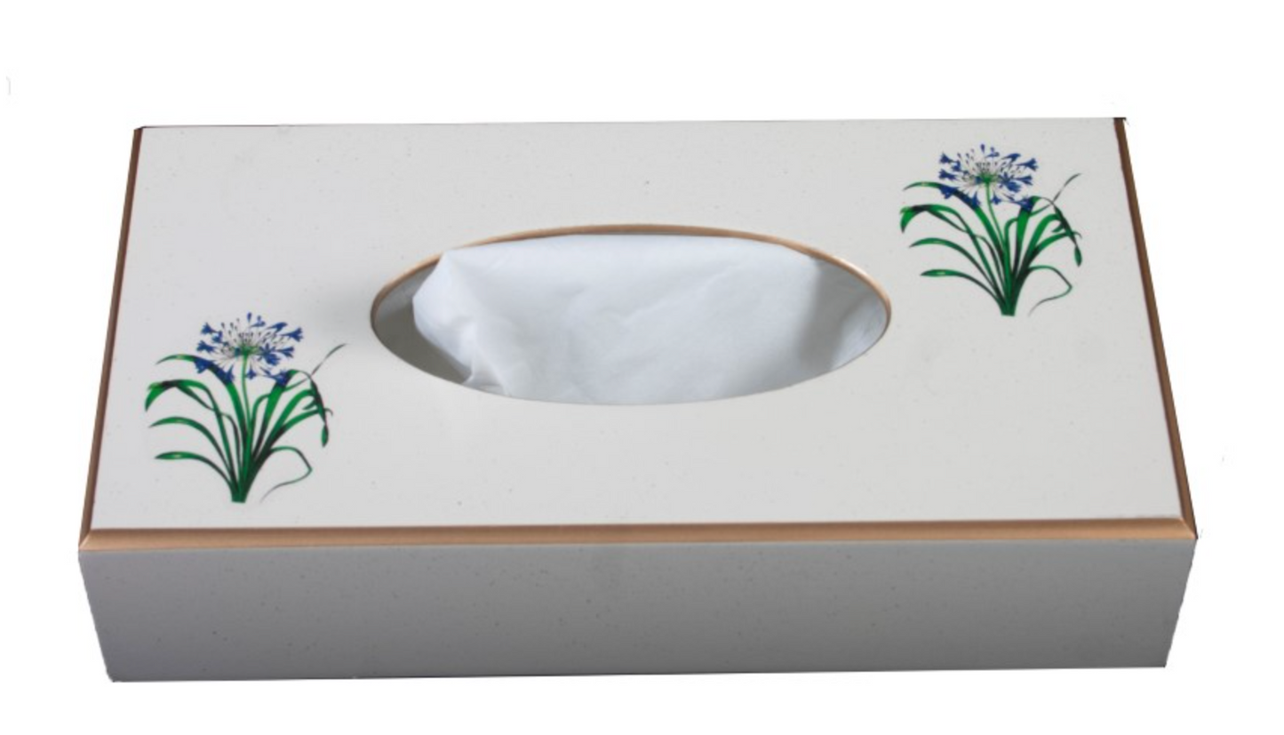 Rectangular Tissue Box Cover: Agapanthus