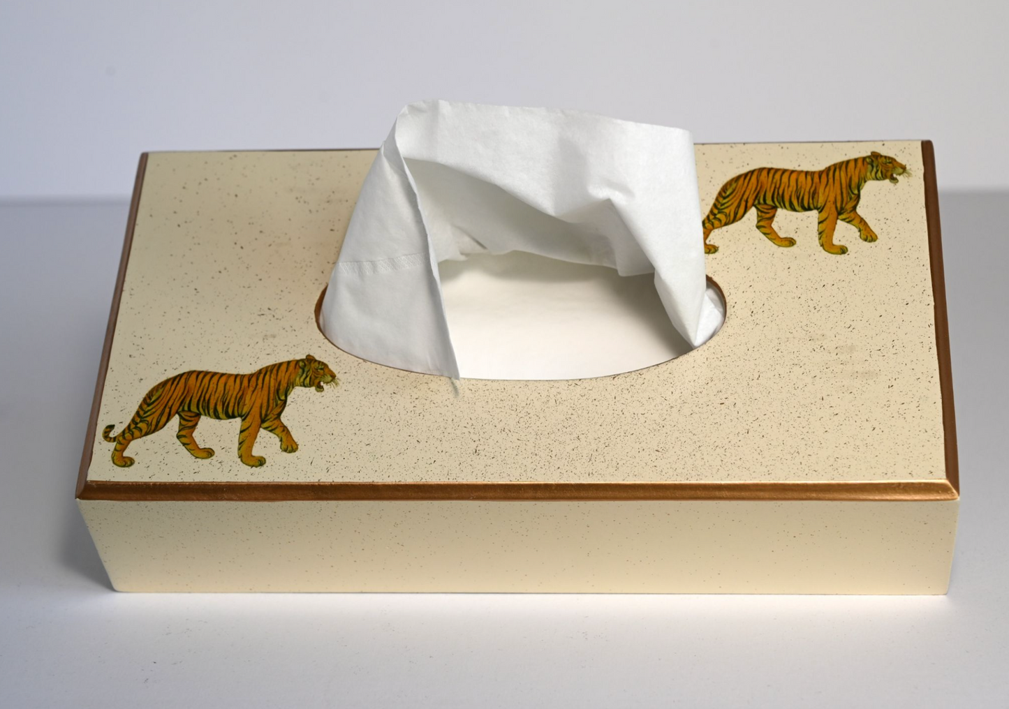 Rectangular Tissue Box: Tiger