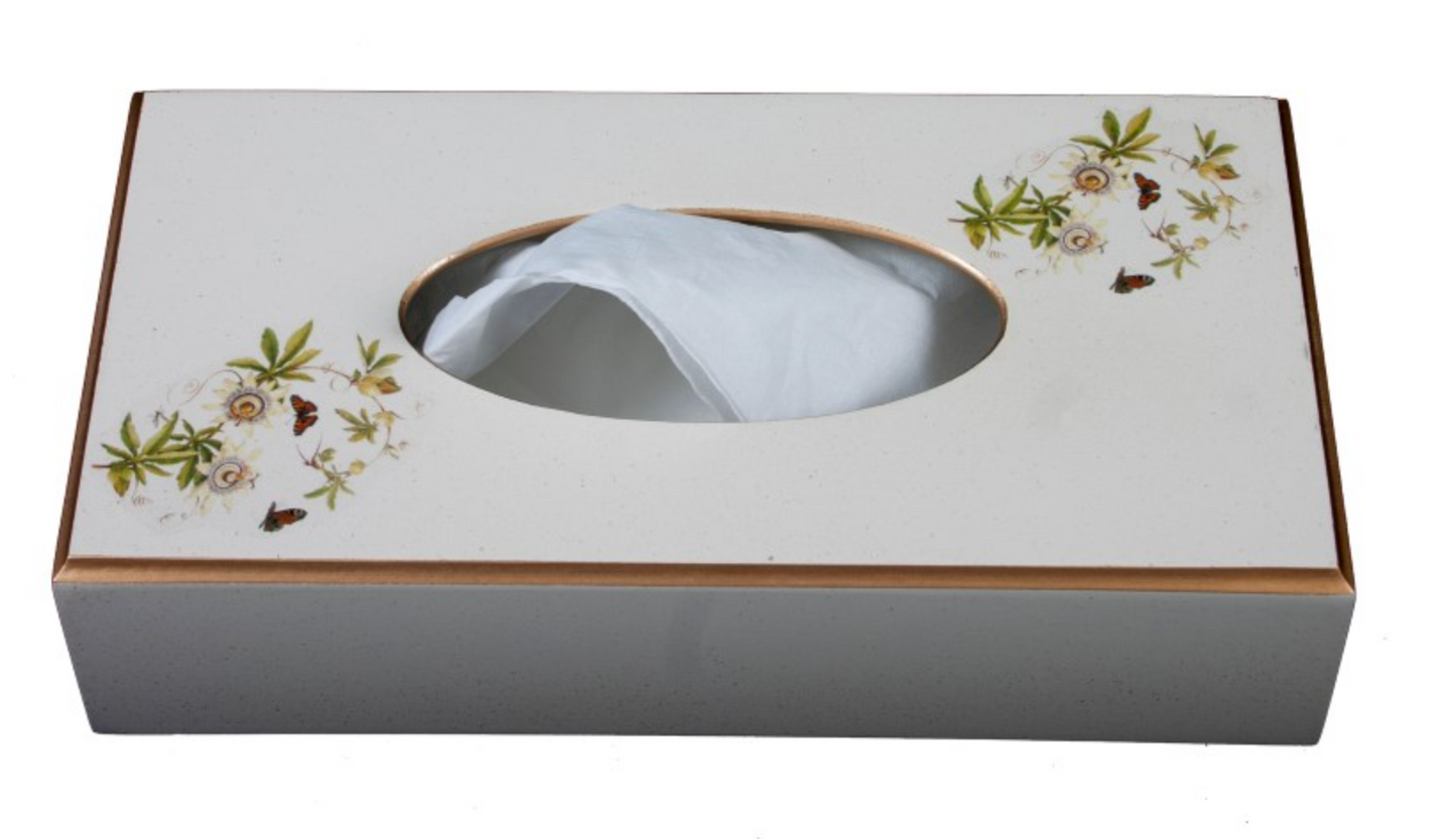 Rectangular Tissue Box: Passion Flower
