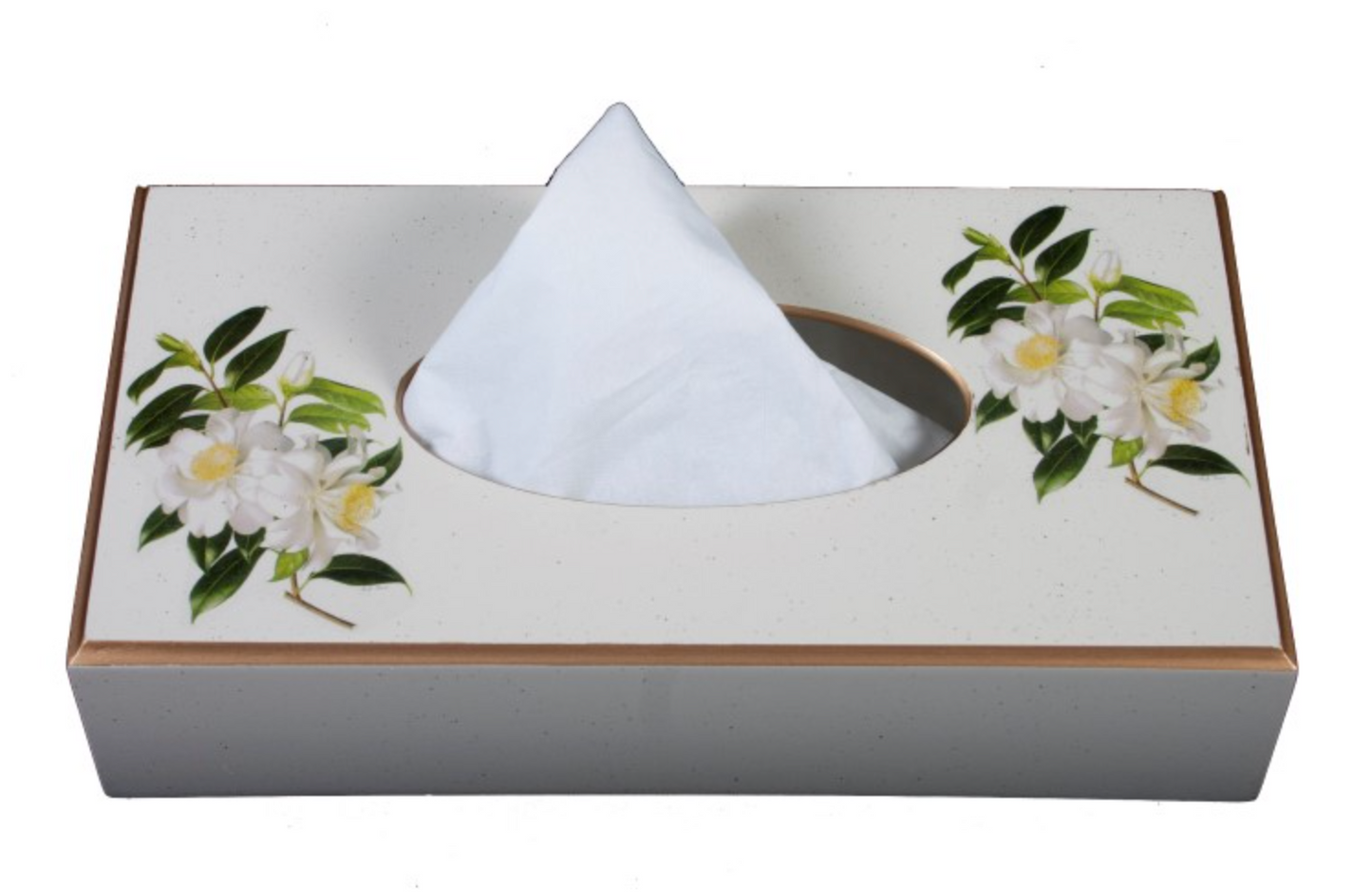 Rectangular Tissue Box cover: Camellia