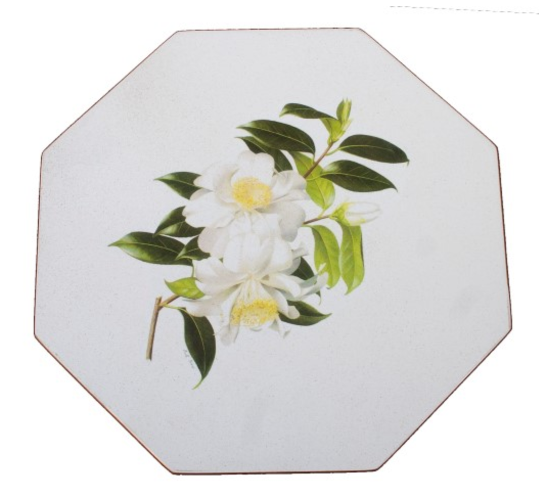 Octagonal Tablemats Set of 4 (boxed): Camellia