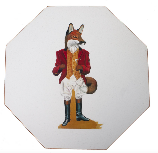 Octagonal Tablemats Set of 4 (boxed): Fox