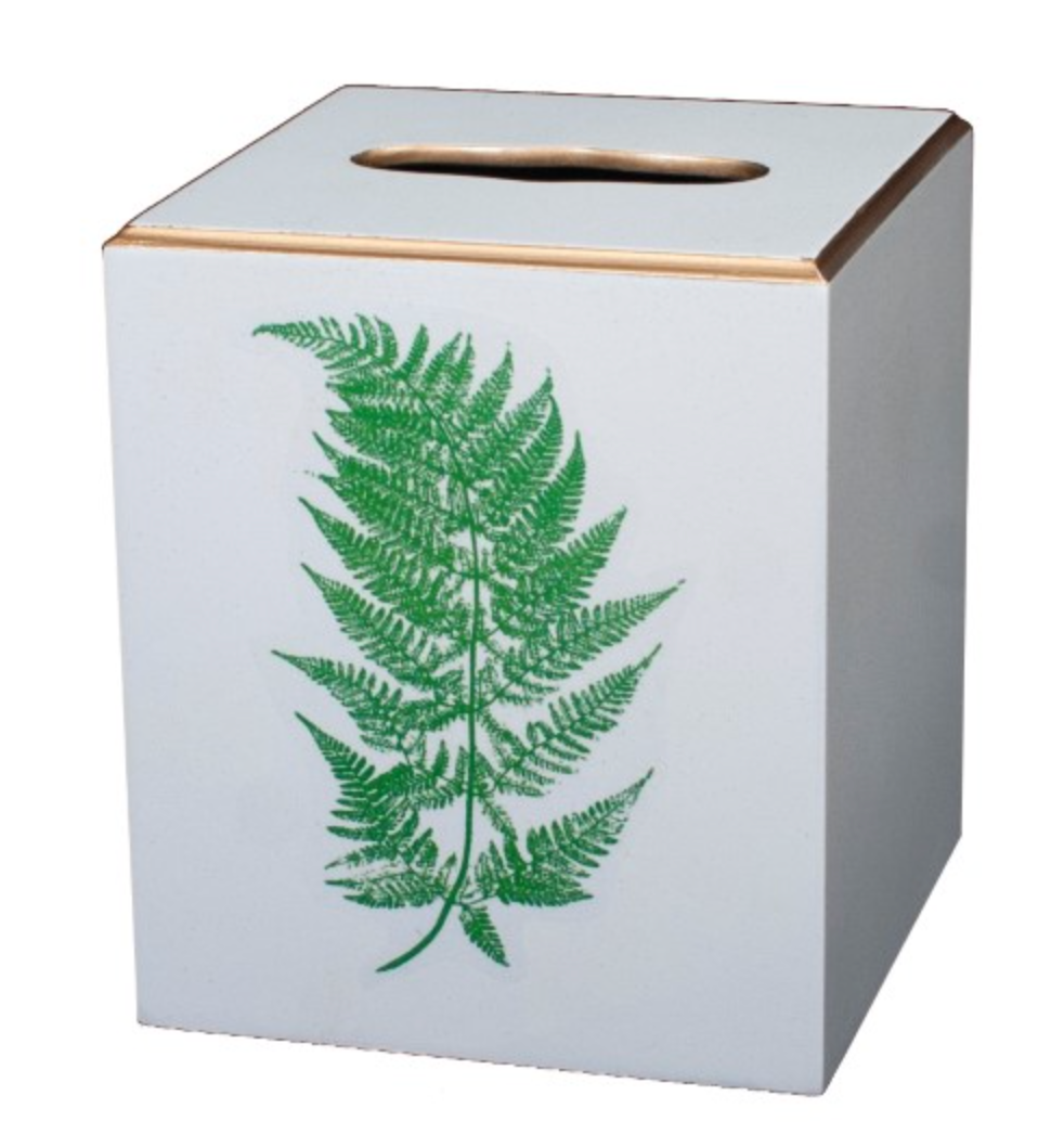 Square Tissue Box Cover: Fern