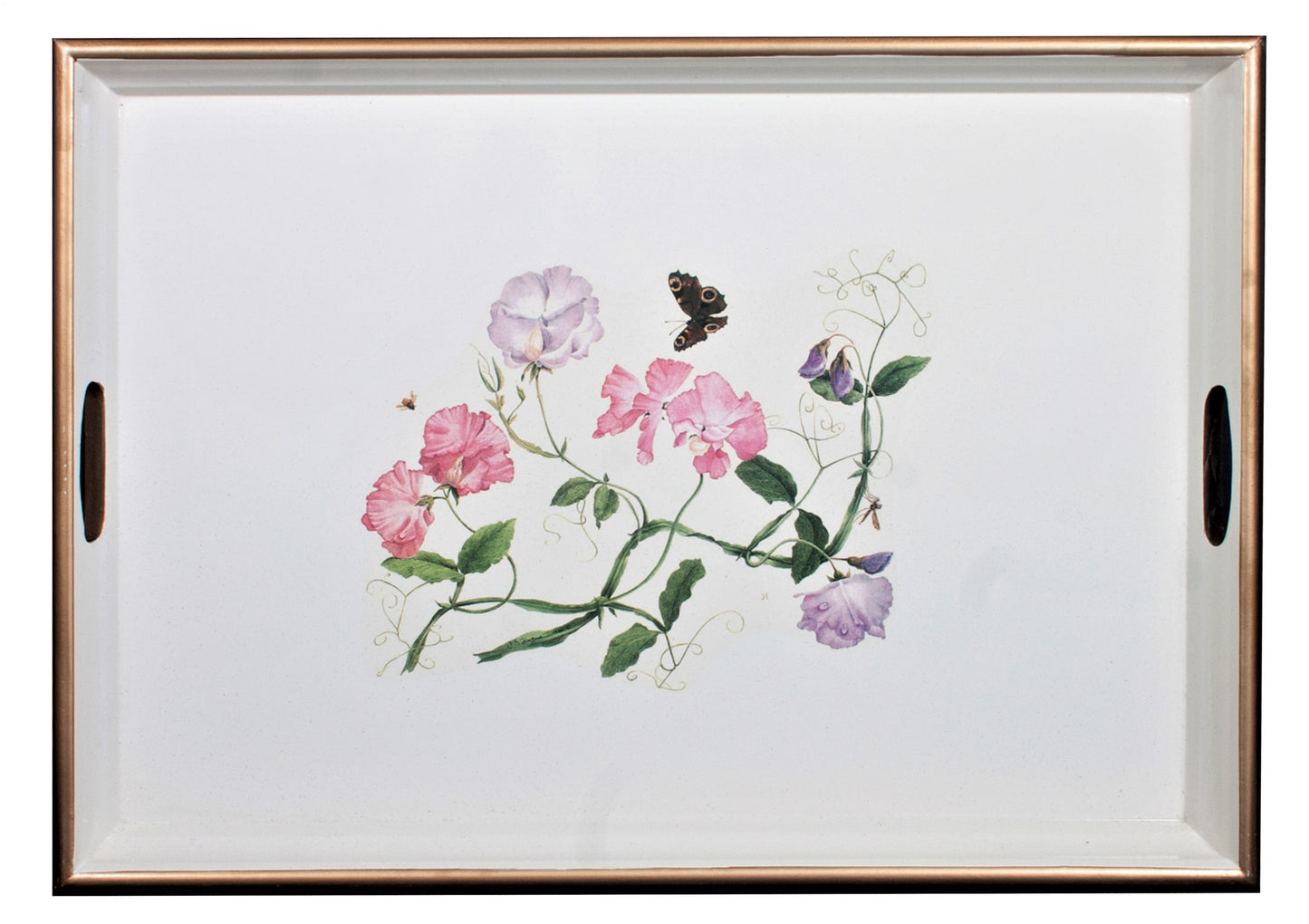 Large Rectangular Tray: Sweet Pea