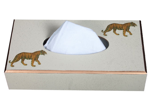 Rectangular Tissue Box: Tiger