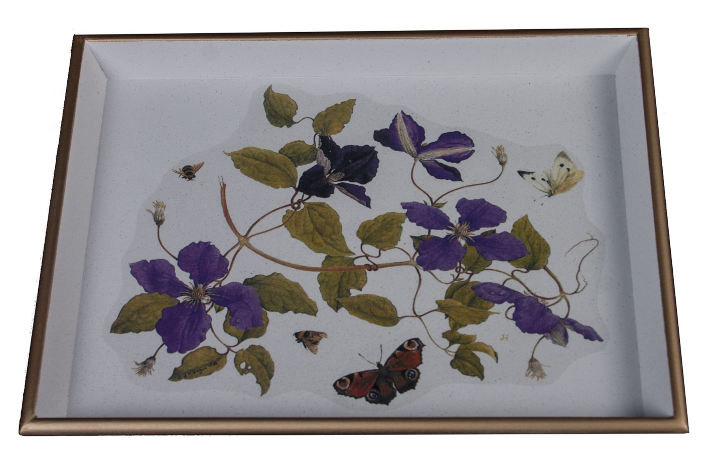 Vanity Tray: Clematis