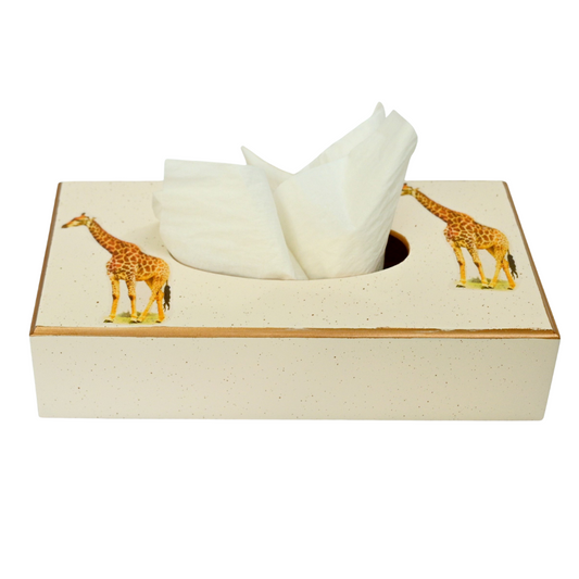 Rectangular Tissue Box: Giraffe