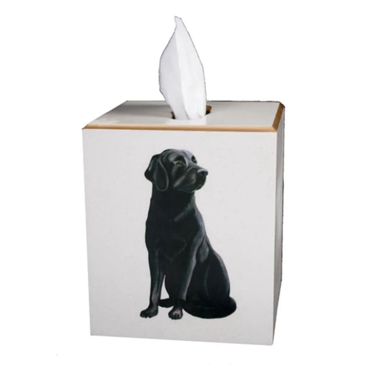 Square Tissue Box Cover: Labrador