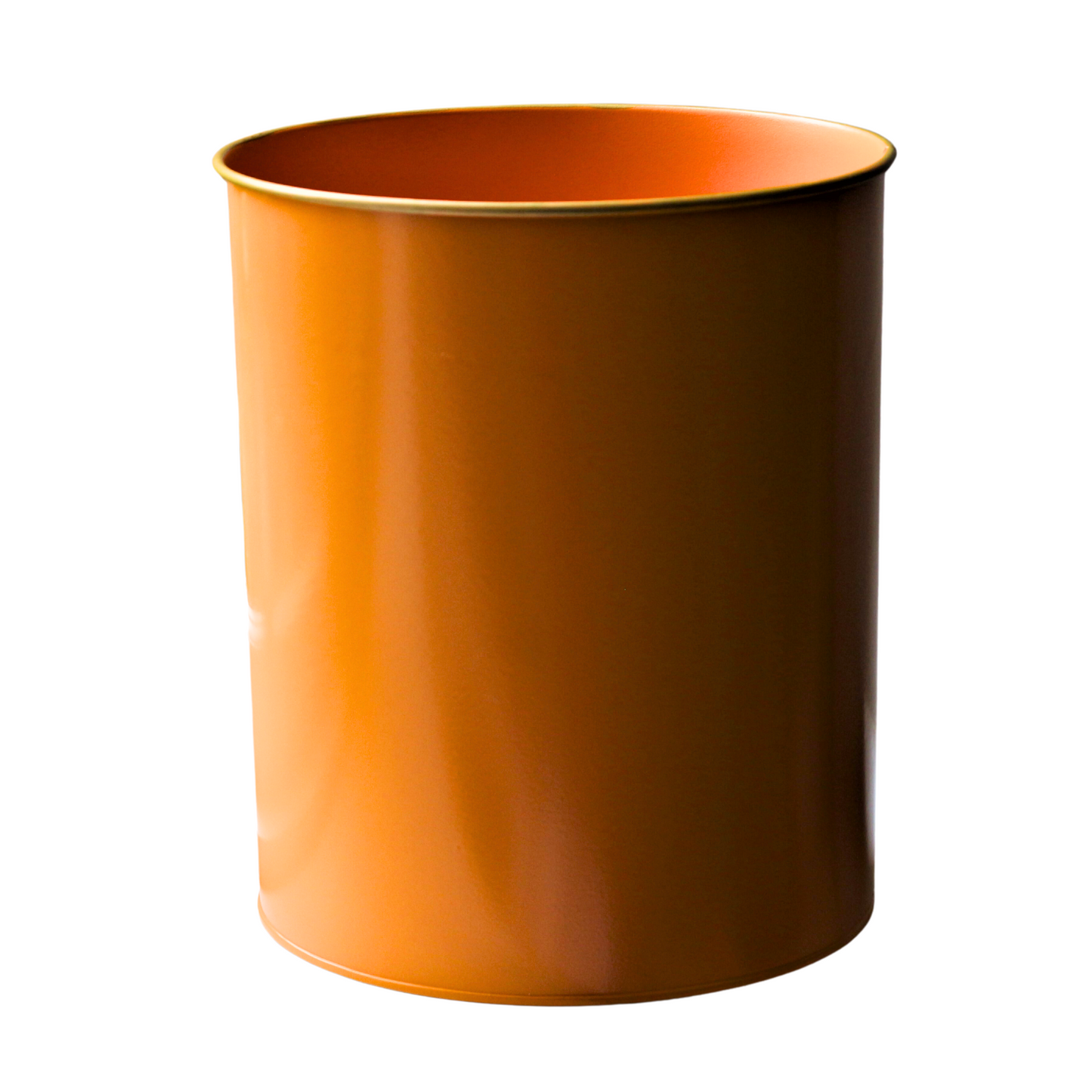 Oval Waste Paper Bin: Tangerine