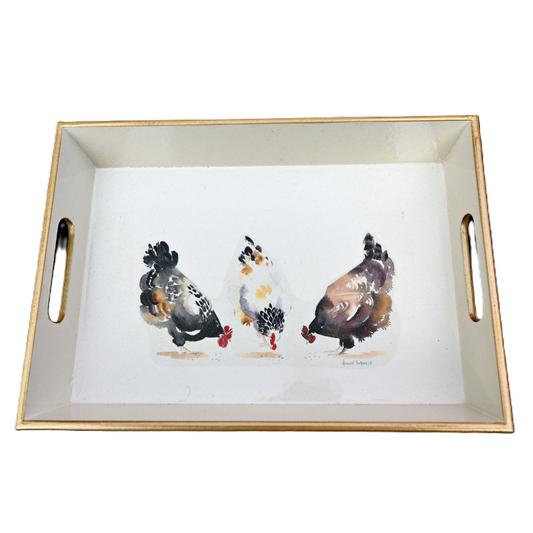 Drinks Tray, Chickens