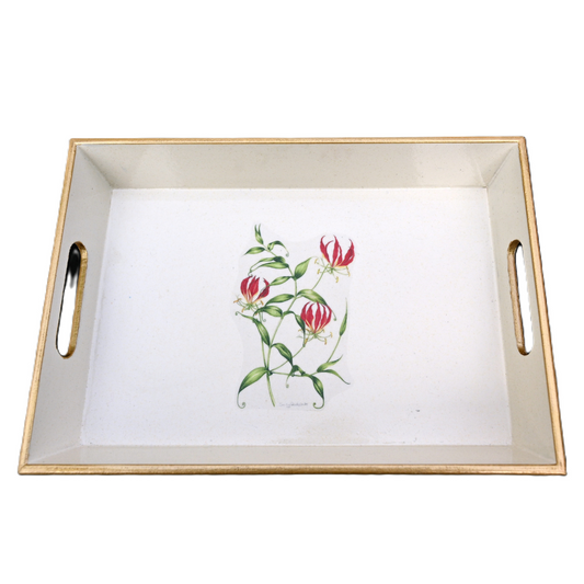 Drinks Tray, Flame Lily