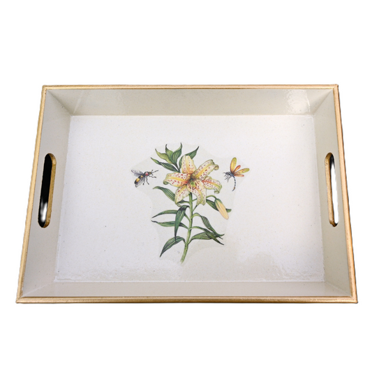 Drinks Tray, Japanese Lily