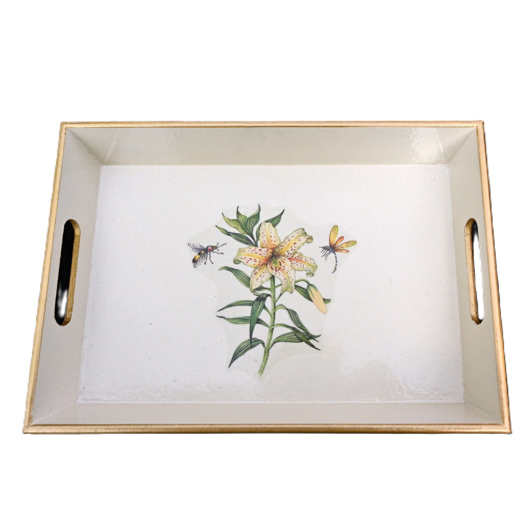 Drinks Tray, Japanese Lily