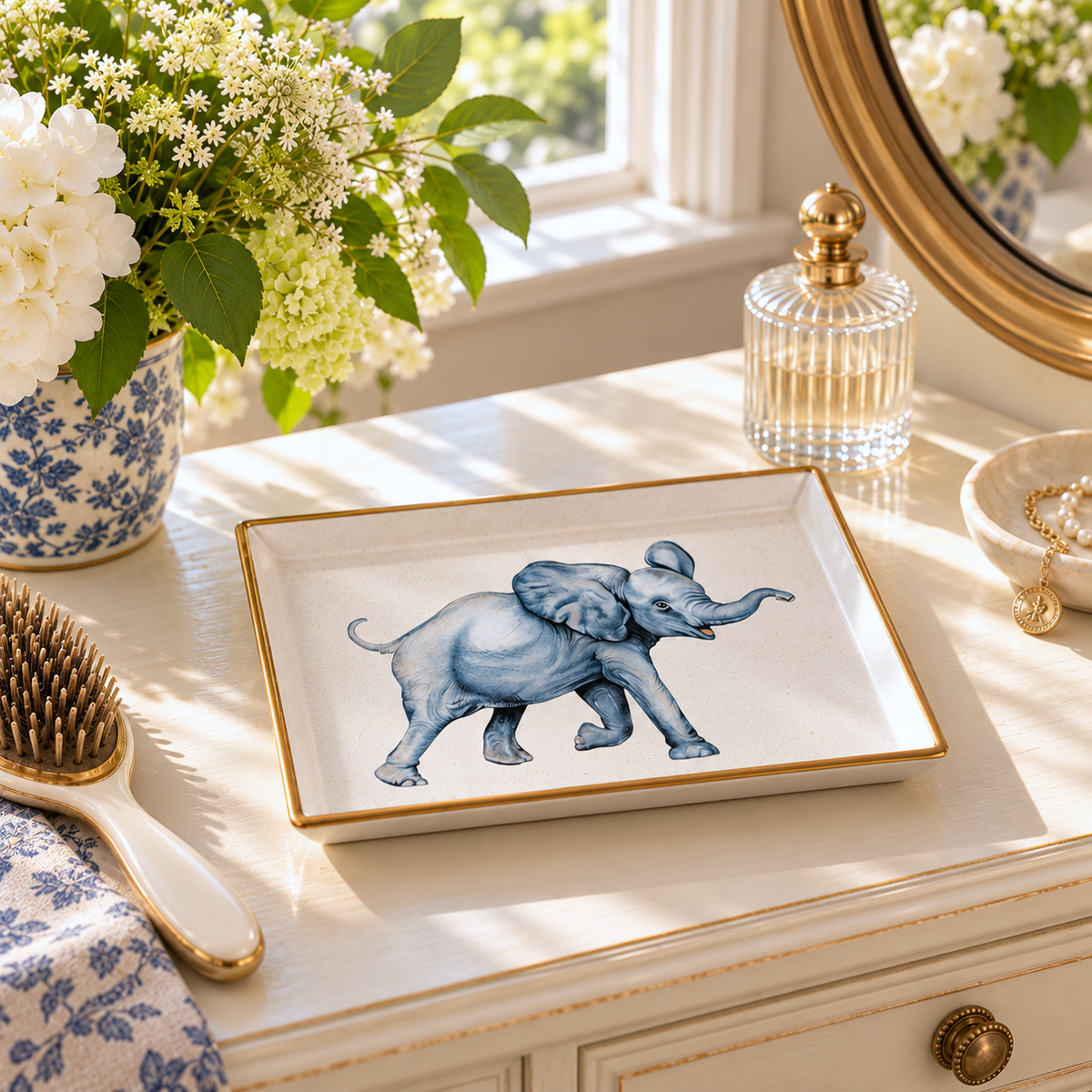Vanity Tray: Elephant