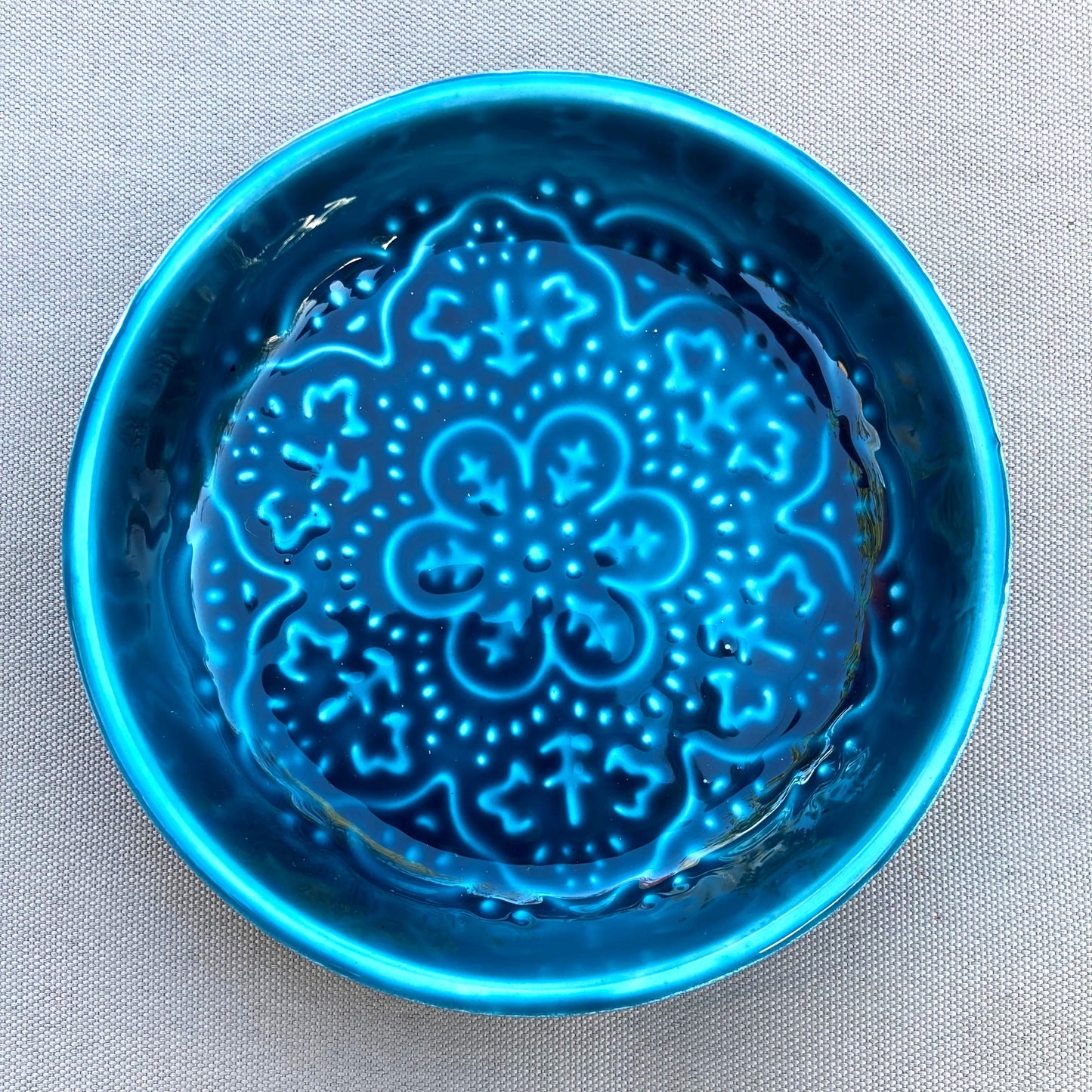Enamel Trinket Dish - Dark Blue