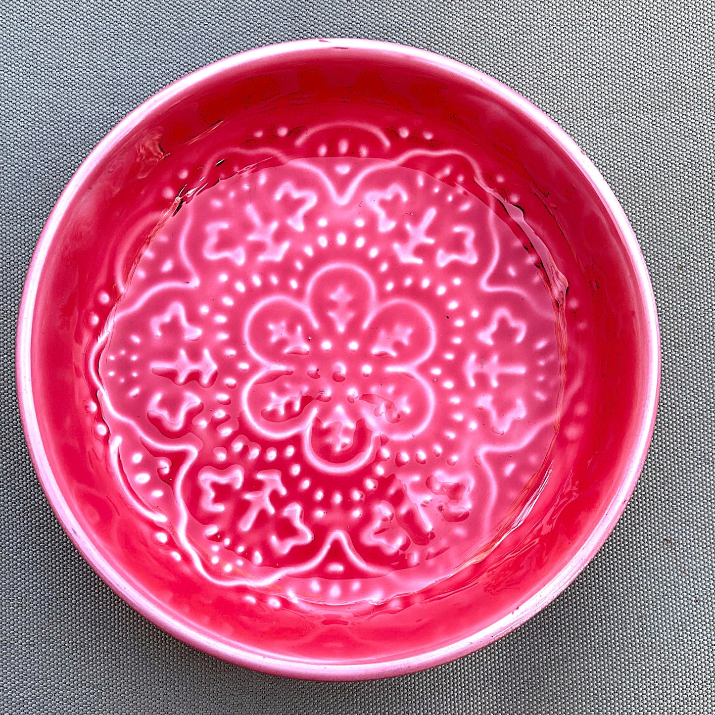 Enamel Trinket Dish - Pink