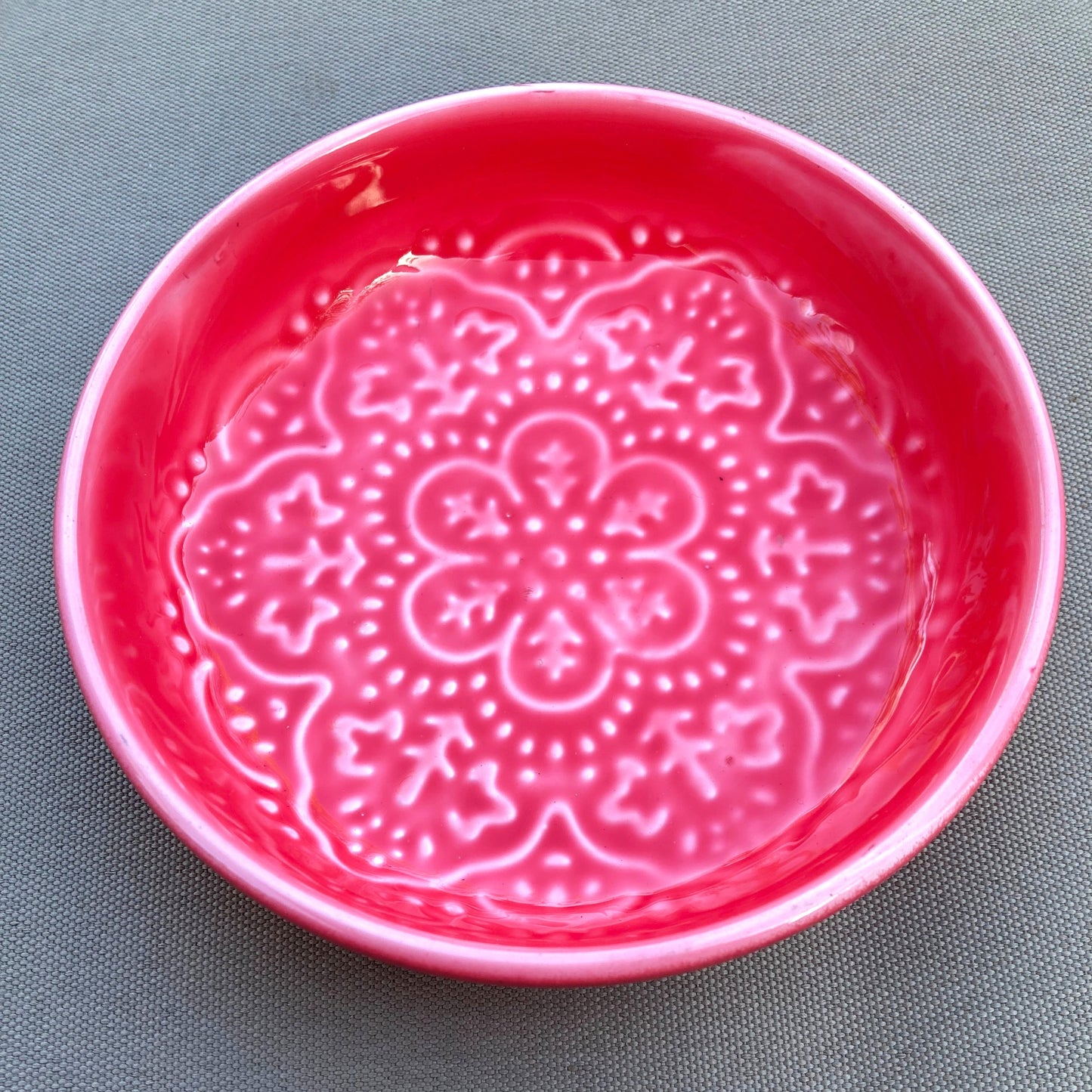 Enamel Trinket Dish - Pink