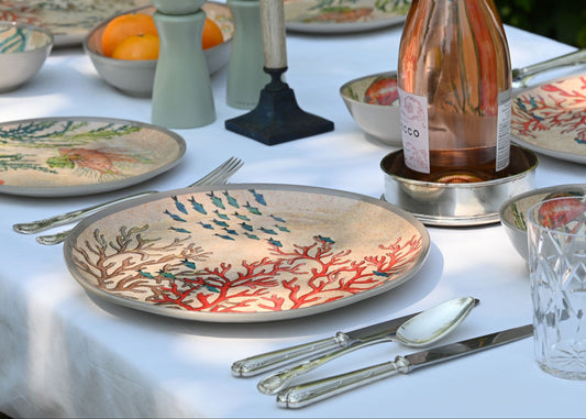 Melamine Dinner Plates - Sealife (pair)