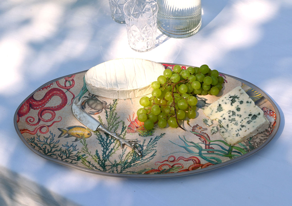 Melamine Oval Platter - Sealife