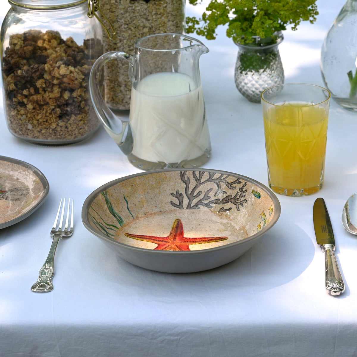 Melamine Soup/Cereal Bowls - Starfish (pair)