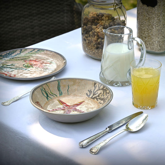 Melamine Soup/Cereal Bowls - Starfish (pair)