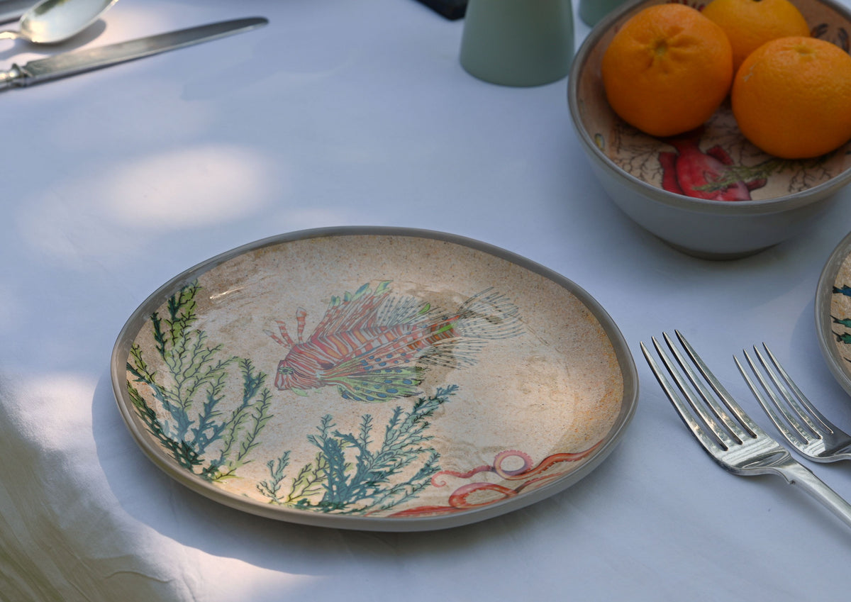 Melamine Side Plates - Sealife (pair)
