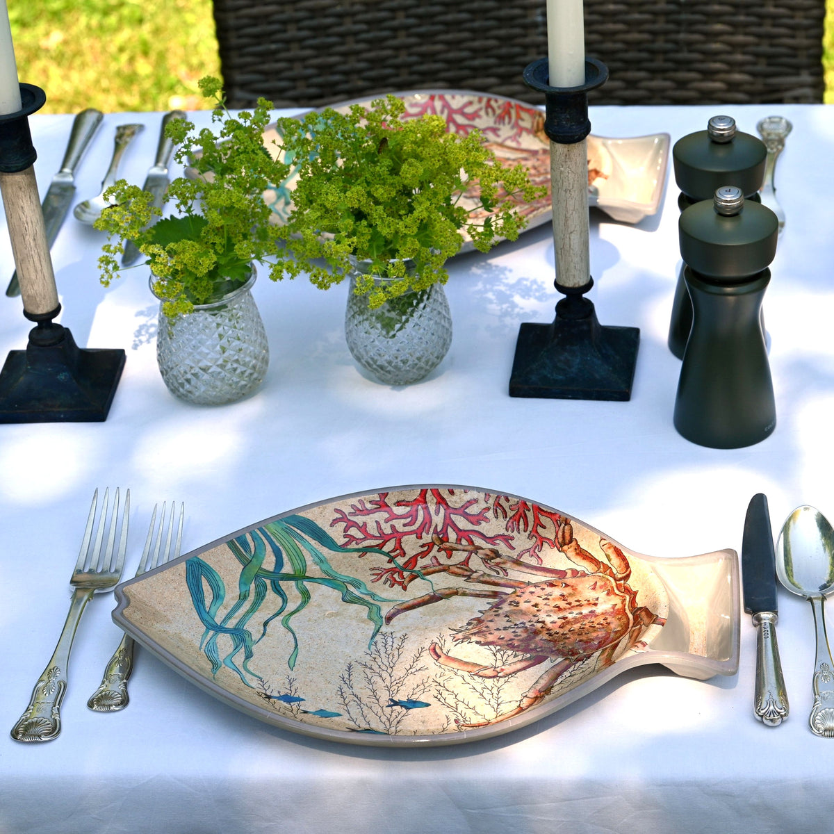 Melamine Fish Plates - Sealife (pair)