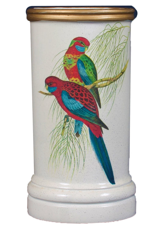 Spill Vase: Pair of Parrots