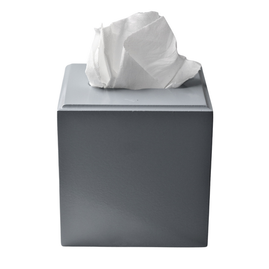 Square Tissue Box Cover: Pastel Blue