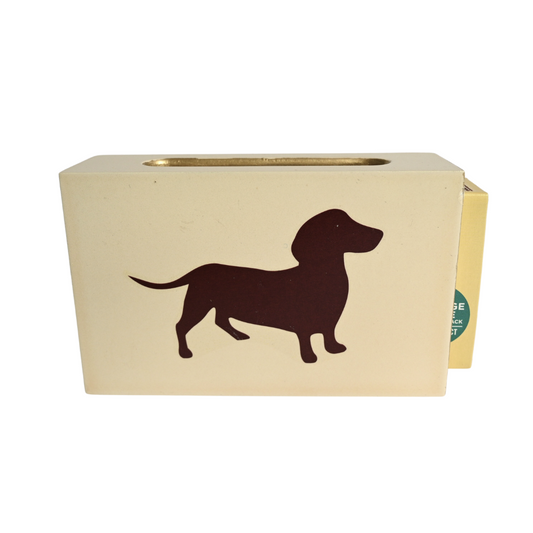 Standard Wooden Matchbox Cover with Matches: Dachshund