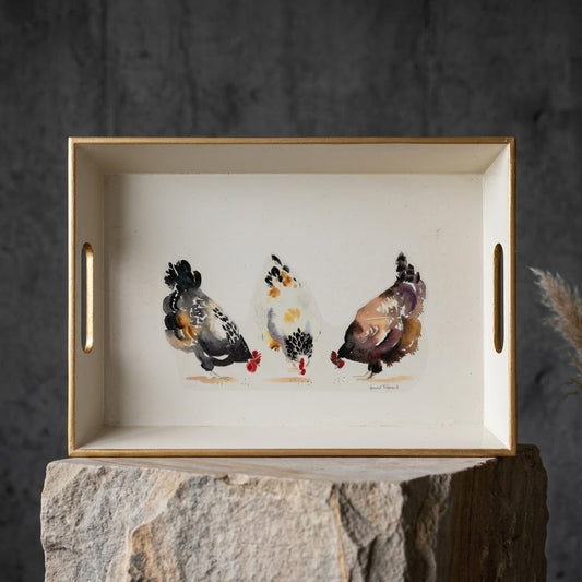 Drinks Tray, Chickens