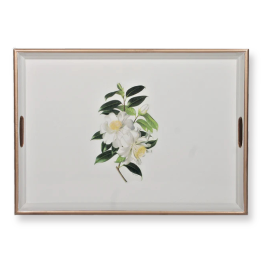 Large Rectangular Tray: Camellia
