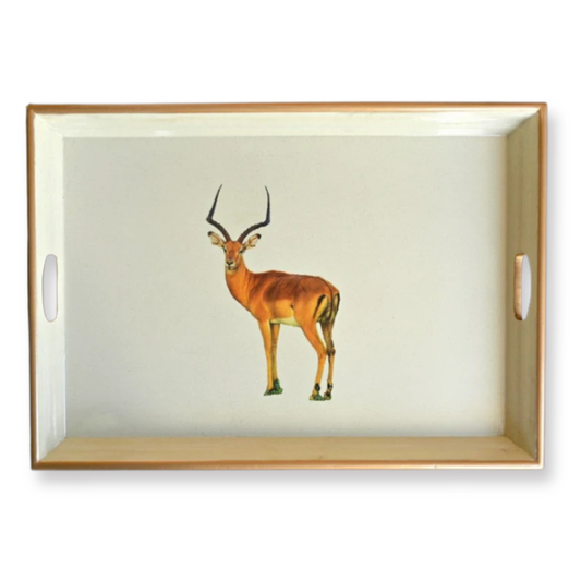 Large Rectangular Tray:  Impala