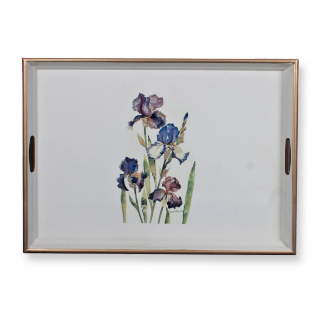 Large Rectangular Tray:   Iris