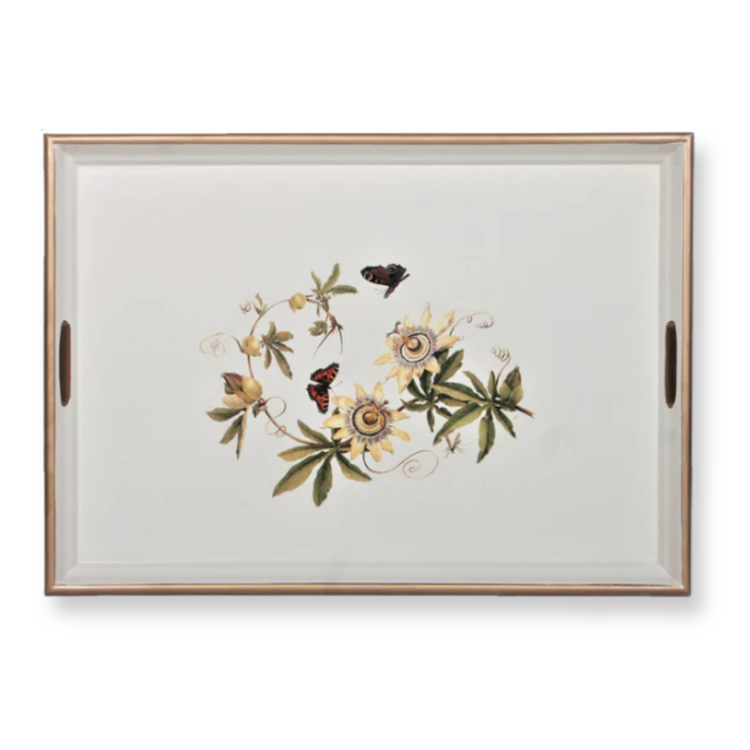 Large Rectangular Tray: Passion Flower