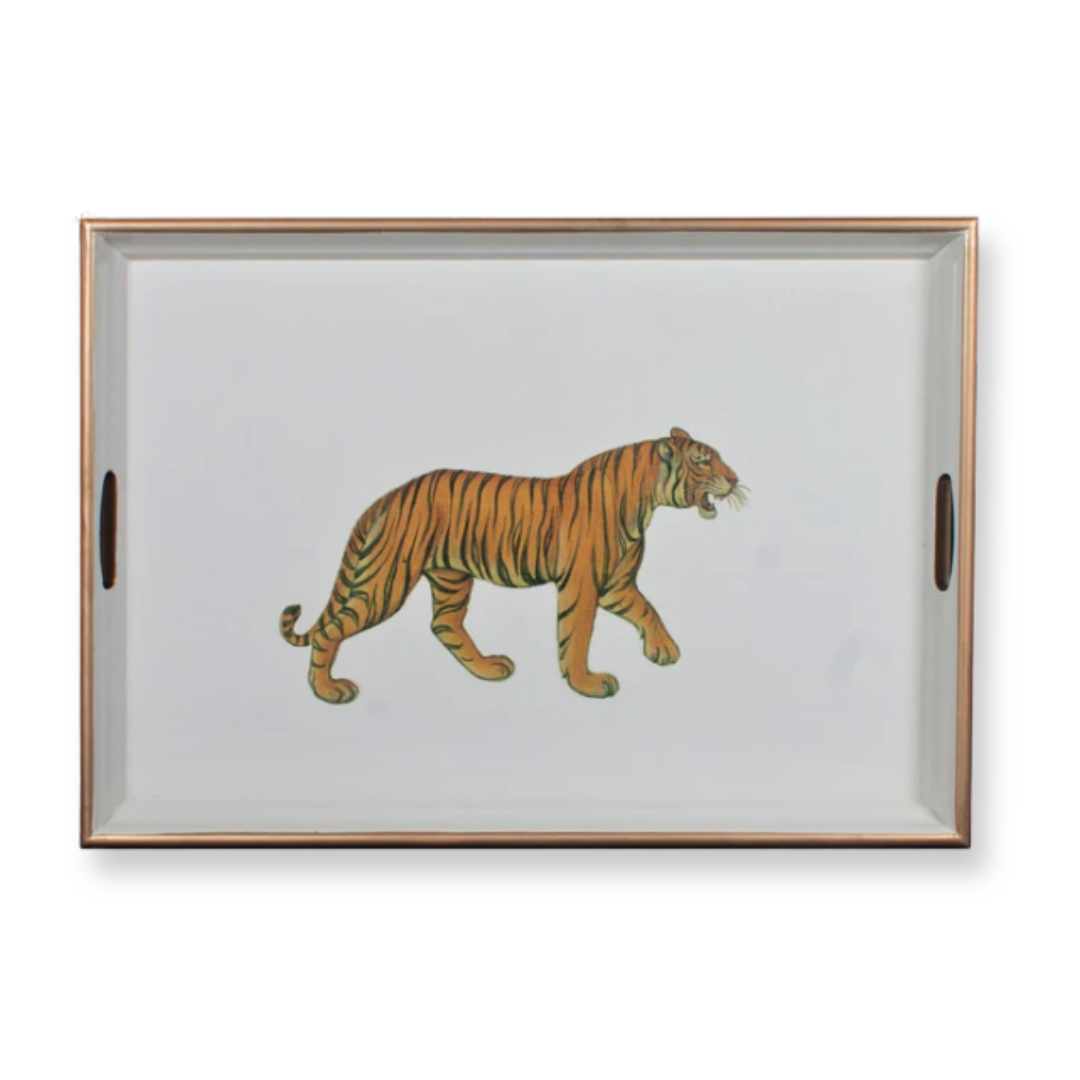 Large Rectangular Tray:  Tiger